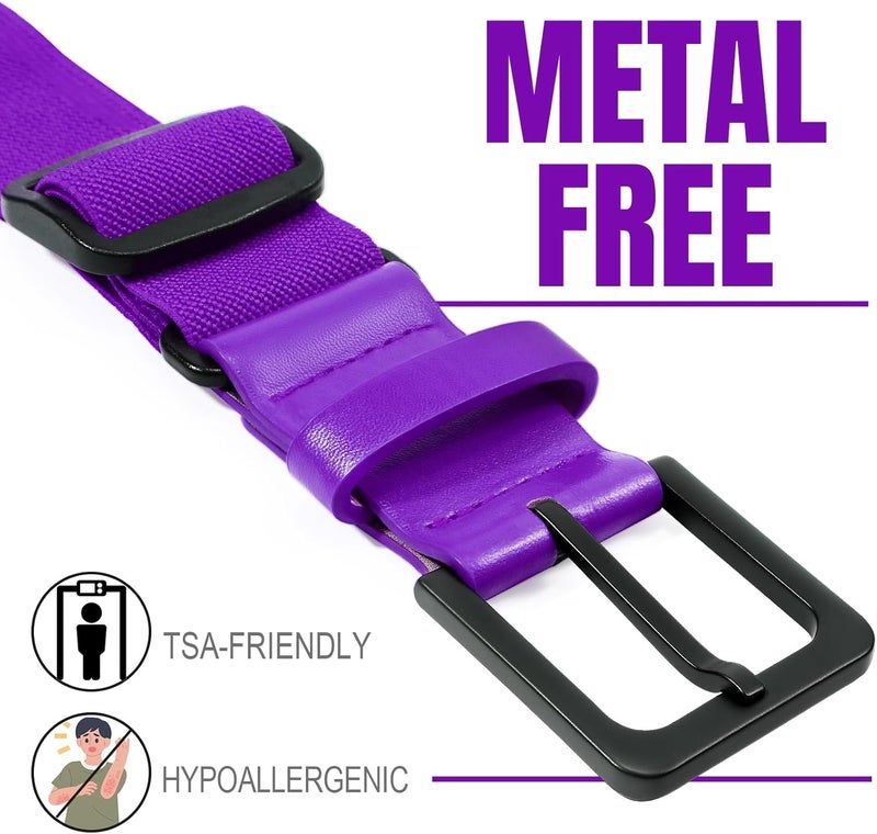 Werforu Baseball Socks and Non-Metal Nickel-Free Belt-Adjustable Belt with Non-allergic Plastic Buckle Softball Socks for kid - Image 2